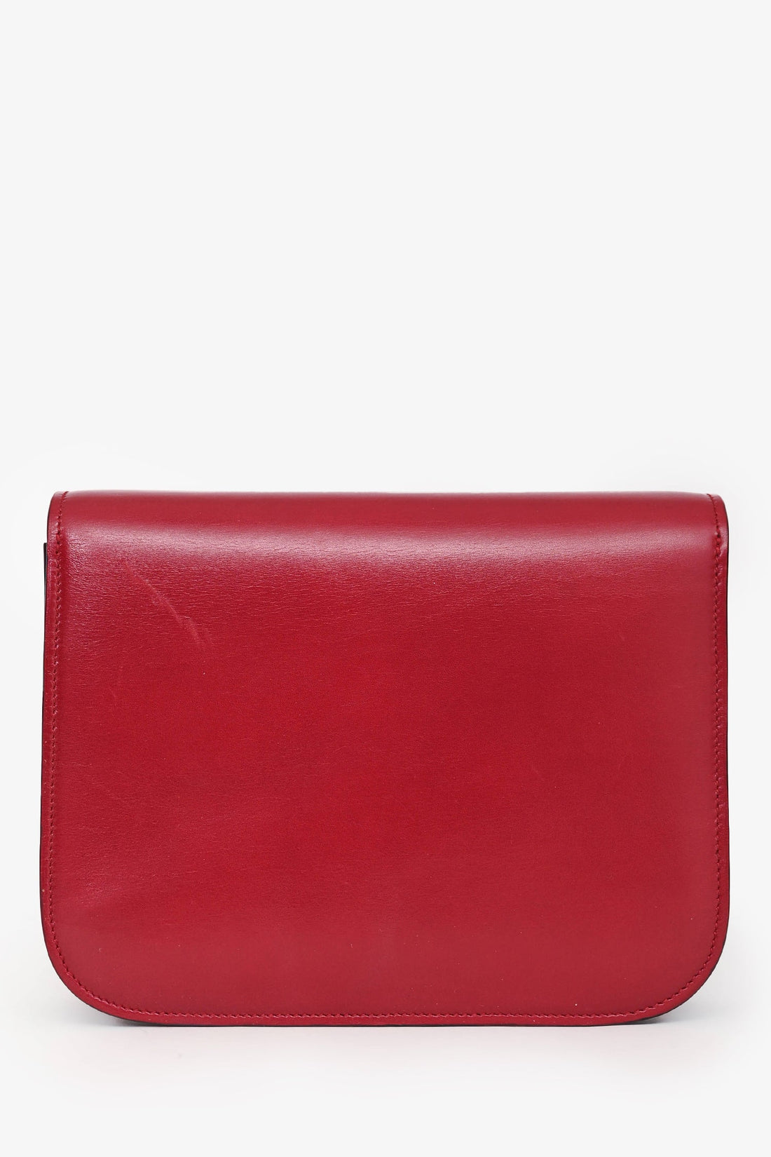 Celine 2012 Red Leather Medium Box Crossbody (As Is)