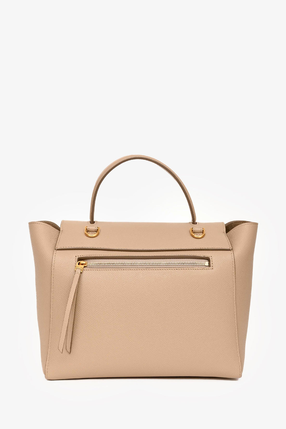 Celine 2018 Beige Leather Micro Belt Bag with Strap