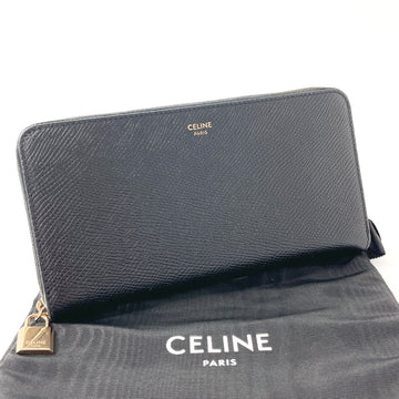 CELINE Long Wallet Purse leather black Christmas Collection Zippy wallet Women New 1:1