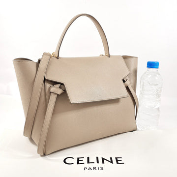 CELINE Shoulder Bag leather beige Belt bag mini Women New 1:1