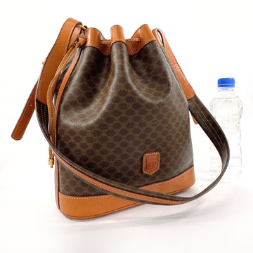 CELINE Shoulder Bag PVC, Leather Brown purse Macadam Women New 1:1