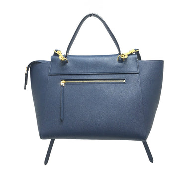 CELINE Handbag 176103ZVA.07DS Calfskin Navy flap Belt bag mini Women New 1:1