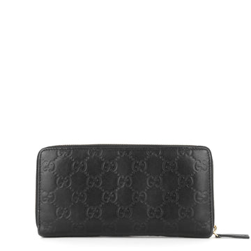 Zip Around Continental Guccissima Leather Wallet