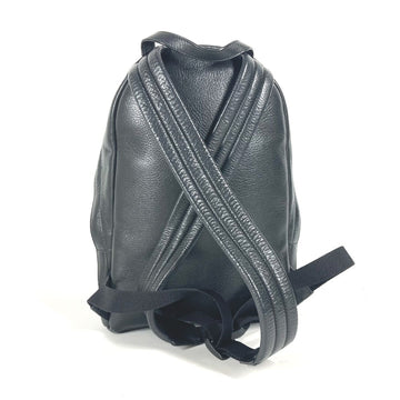 BALENCIAGA Backpack 552379 leather black Everyday logo mens