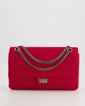 *FIRE PRICE* Top Quality Chanel Red Medium Reissue 2.55 Double Flap Bag in Quilted Fabric with Ruthenium Hardware RRP - ¬£8,530