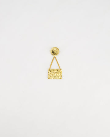Top Quality Chanel 24 K Gold plated Brooch Pin With CC Detail