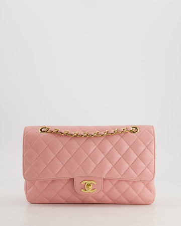 *HOT* Top Quality Chanel Bubblegum Pink  Classic Medium Double Flap Bag in Caviar Leather with 24K Gold Hardware