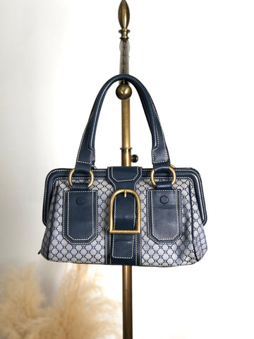 CELINE  Front Buckle Handbag Navy New 1:1 rk6nfn