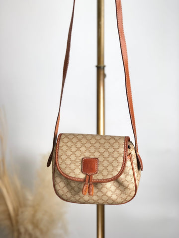 CELINE Macadam Tassel Shoulder bag Beige New 1:1 fiyr3c