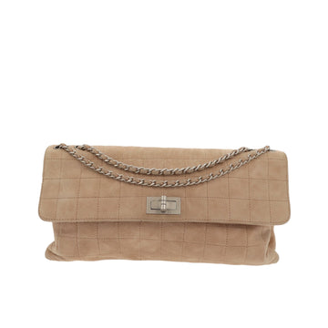 Top Quality Chanel 2.55 Shoulder Bag in Beige Suede