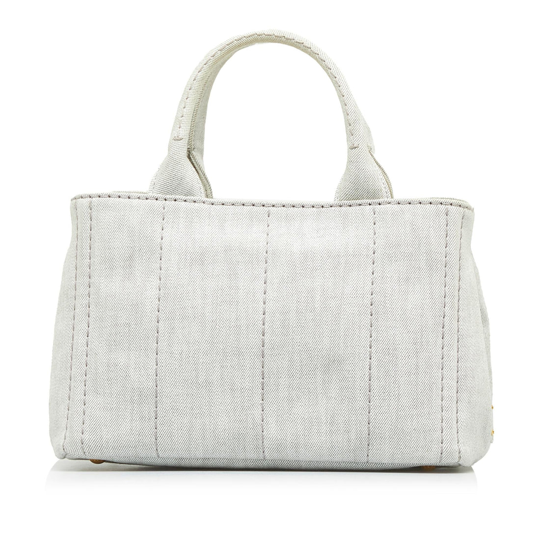 Prada Canapa Logo Denim Satchel (SHG-wHZCCJ)