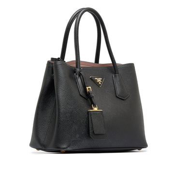 Prada Medium Saffiano Cuir Double Satchel (SHG-4OiFV8)