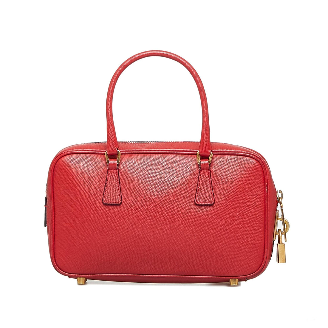 Prada Saffiano Bauletto Handbag (SHG-je8XF1)