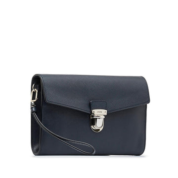 Prada Saffiano Envelope Pushlock Clutch (SHG-iFz9ge)