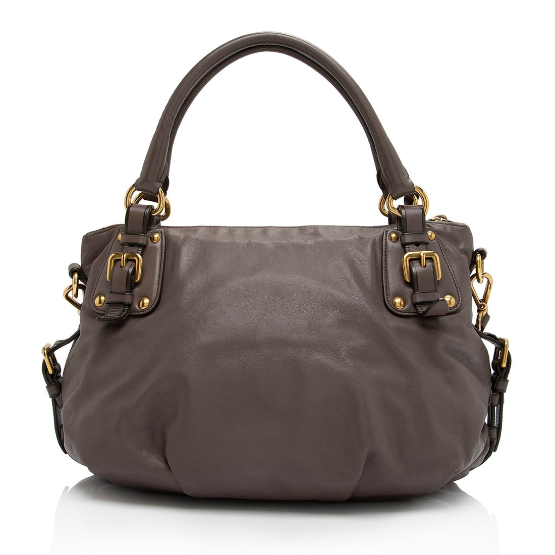 Prada Soft Calf Sacca 2 Manici Medium Satchel (SHF-IrfhQZ)