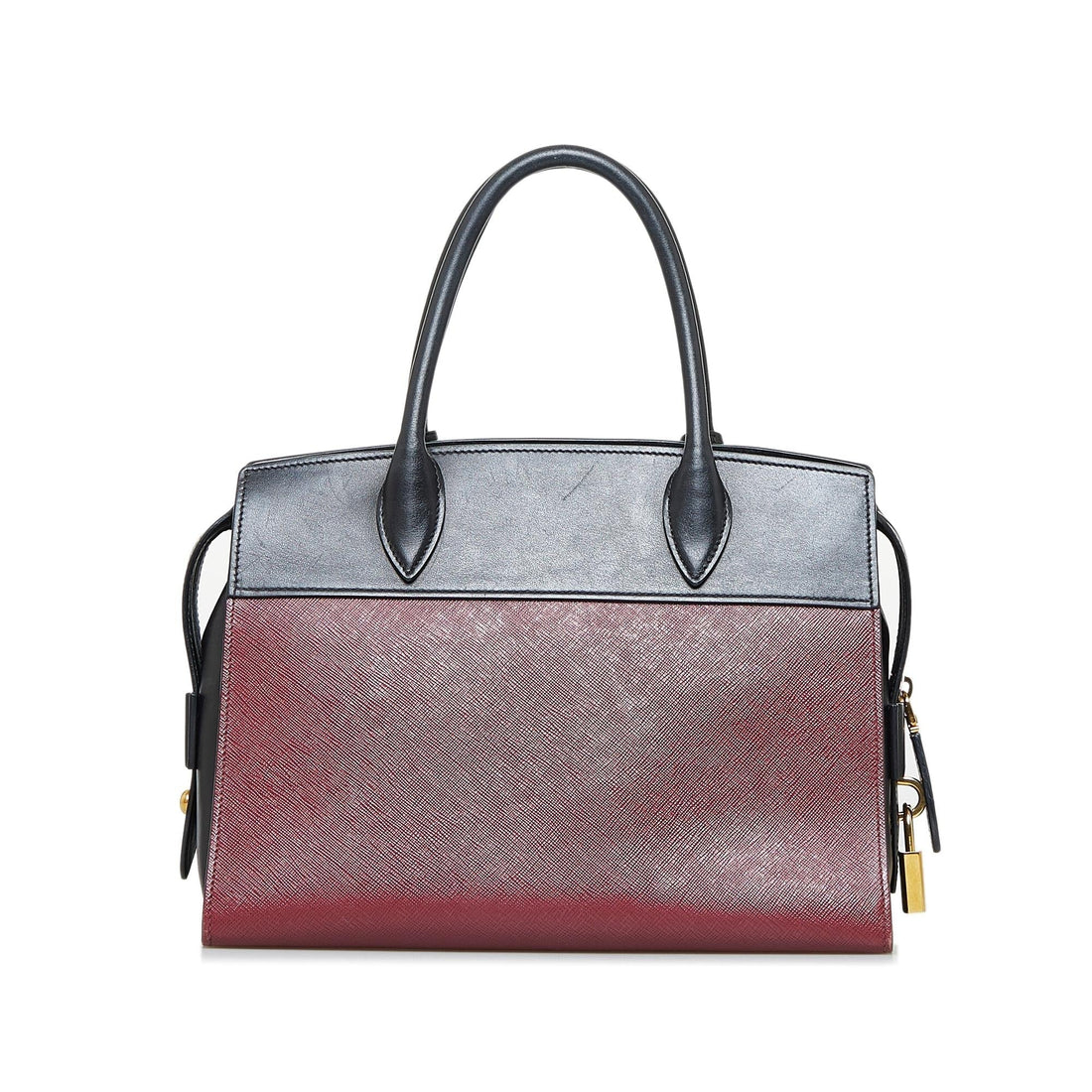 Prada Soft Calf-Trimmed Saffiano Esplanade (SHG-DqWXsj)