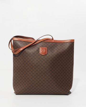 Celine New 1:1 Brown Monogram Print Tote Bag