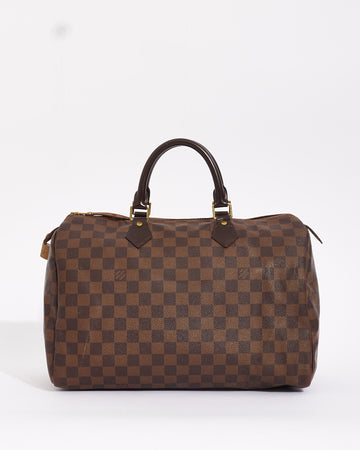 Louis Vuitton Damier Ebene Canvas Speedy Bag 35