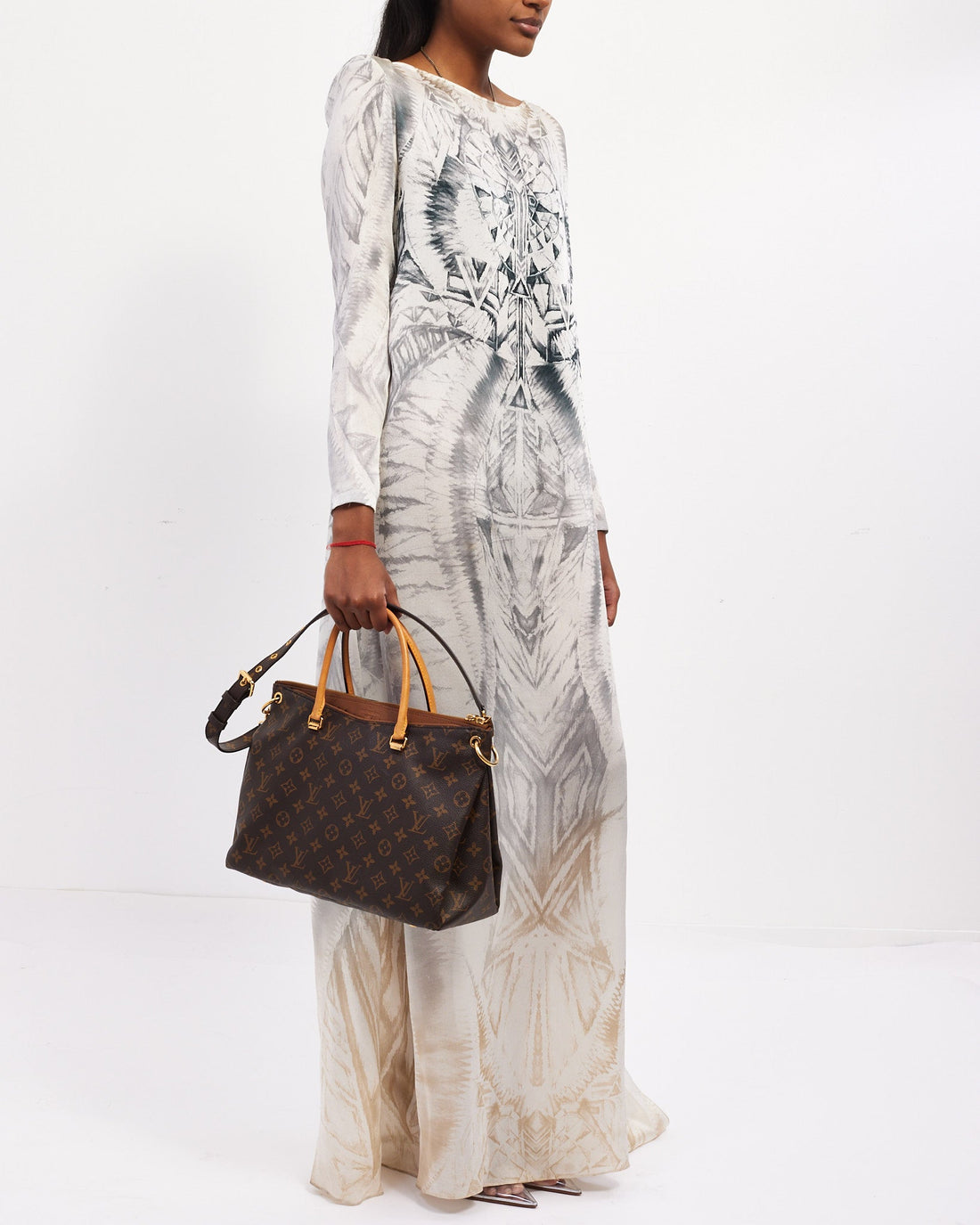 Louis Vuitton Tan Monogram Canvas Pallas MM Tote Bag