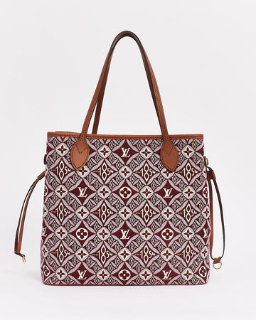 Louis Vuitton Bordeaux Monogram Jacquard Since 1854 Neverfull MM