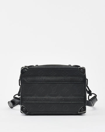 Louis Vuitton Black Monogram Embossed Taurillon Leather Soft Handle Trunk Crossbody