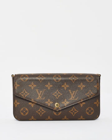 Louis Vuitton Monogram Canvas Félicie Pochette Bag with Chain