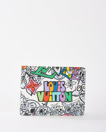 Louis Vuitton Blue Multi Monogram Comics Graffiti Wallet