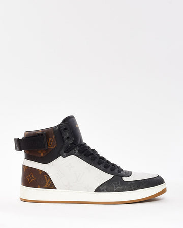 Louis Vuitton Men's Tricolor Monogram Rivoli High Top Sneaker - 9.5 MEN