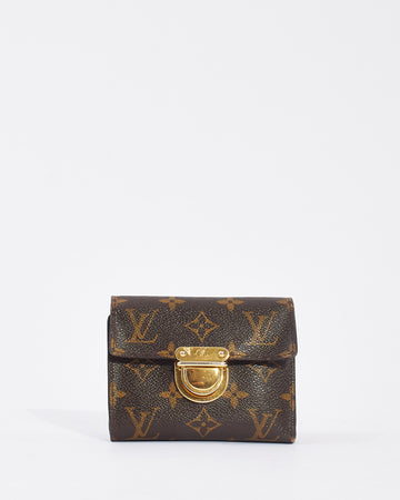 Louis Vuitton Monogram Canvas Joey Pushlock Compact Wallet