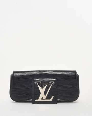 Louis Vuitton Black Electric Epi Vernis Leather Sobe Clutch Bag