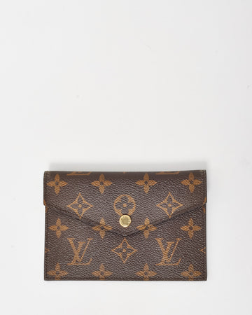 Louis Vuitton Monogram Canvas Envelope Card Case Wallet