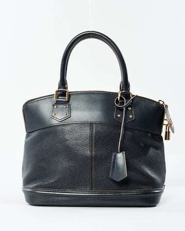 Louis Vuitton Chrome Leather Suhali Lock It PM Bag