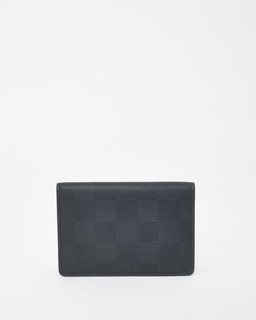 Louis Vuitton Black Leather Damier Infini Pocket Organizer