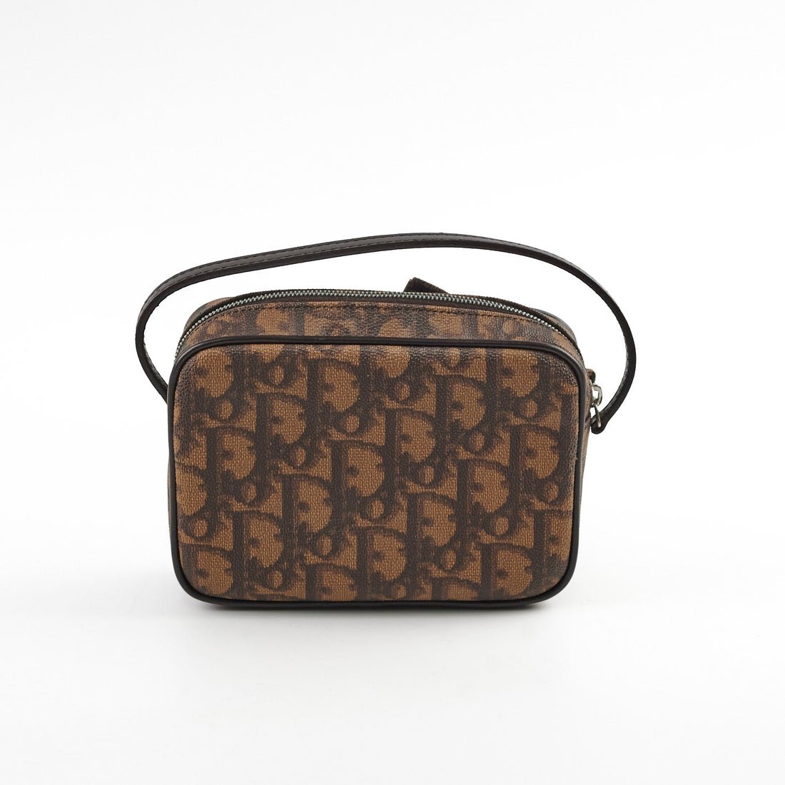 Christian Dior Oblique Mini Brown Pouch 2005