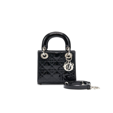Top quality Dior Lady Top quality Dior Patent Leather Black