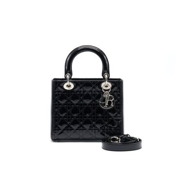 Top quality Dior Black Patent leather Medium Lady Top quality Dior Tote