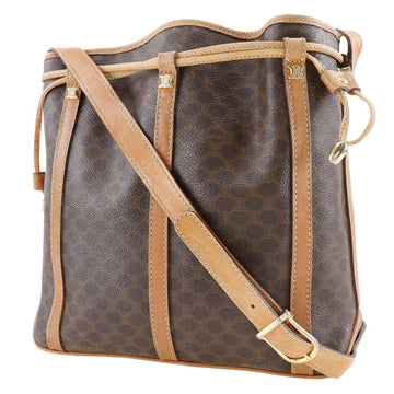 CELINE Shoulder Bag PVC Brown Old Celine Macadam purse Women New 1:1