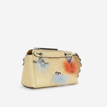 Fendi Fendi - Mini By The Way - Embellished Baby Yellow Python SHW -