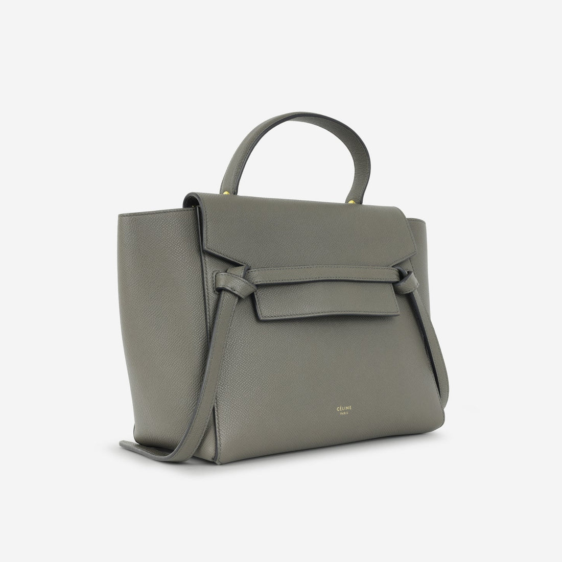 Celine - Micro Belt Bag - Grey Calfskin GHW -