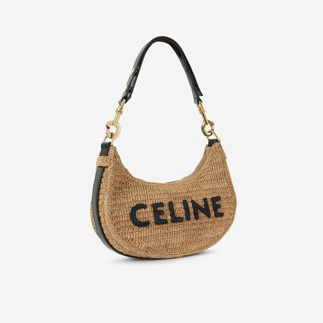 Celine - Medium Ava Bag - Ecru Raffia GHW -