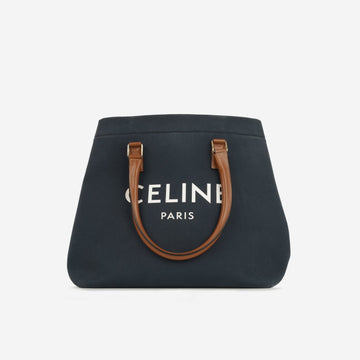 Celine - Cabas tote - Navy Canvas Fabric Exterior CGHW -
