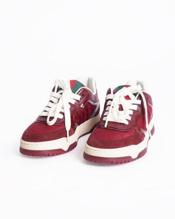 New Gucci gg re web sneaker in rosso ancora red