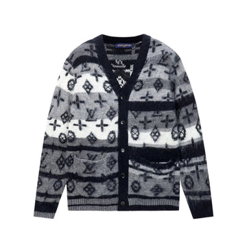 LV MONOGRAM MOHAIR CARDIGAN MULTICOLOR