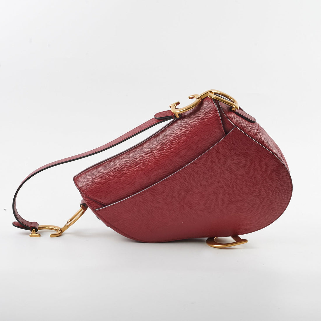 Christian Dior Saddle Bag Burgundy