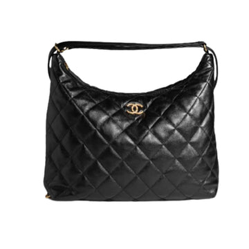 CC MAXI HOBO BAG BLACK 19CM