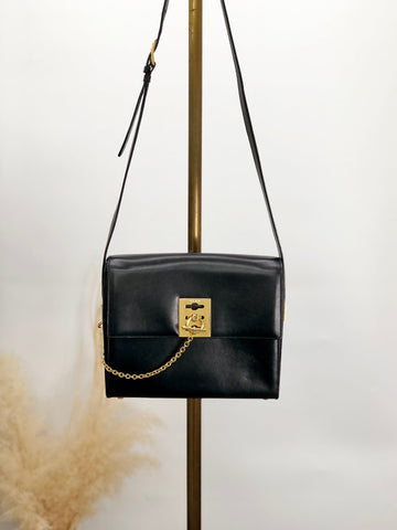 CELINE Gancini Shoulder bag Black New 1:1 mv6k7d