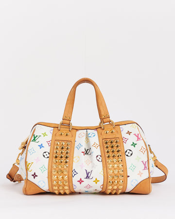 Louis Vuitton White Multi Murakami Monogram Canvas Courtney MM Bag