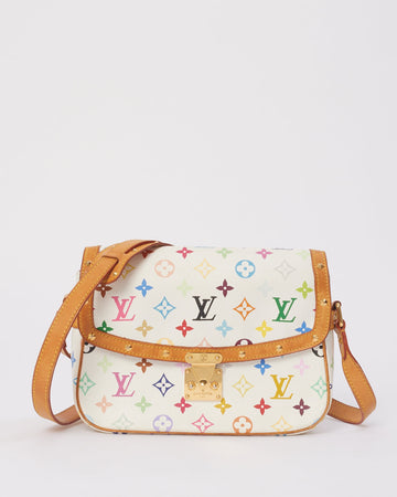 Louis Vuitton White Monogram Multicolor Murakami Sologne Shoulder Bag