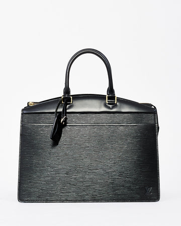 Louis Vuitton Black Epi Leather Riviera Tote Bag