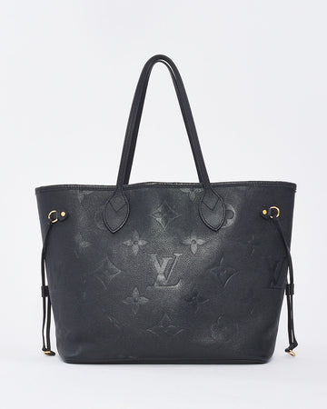 Louis Vuitton Black Monogram Empreinte Leather Giant Neverfull MM